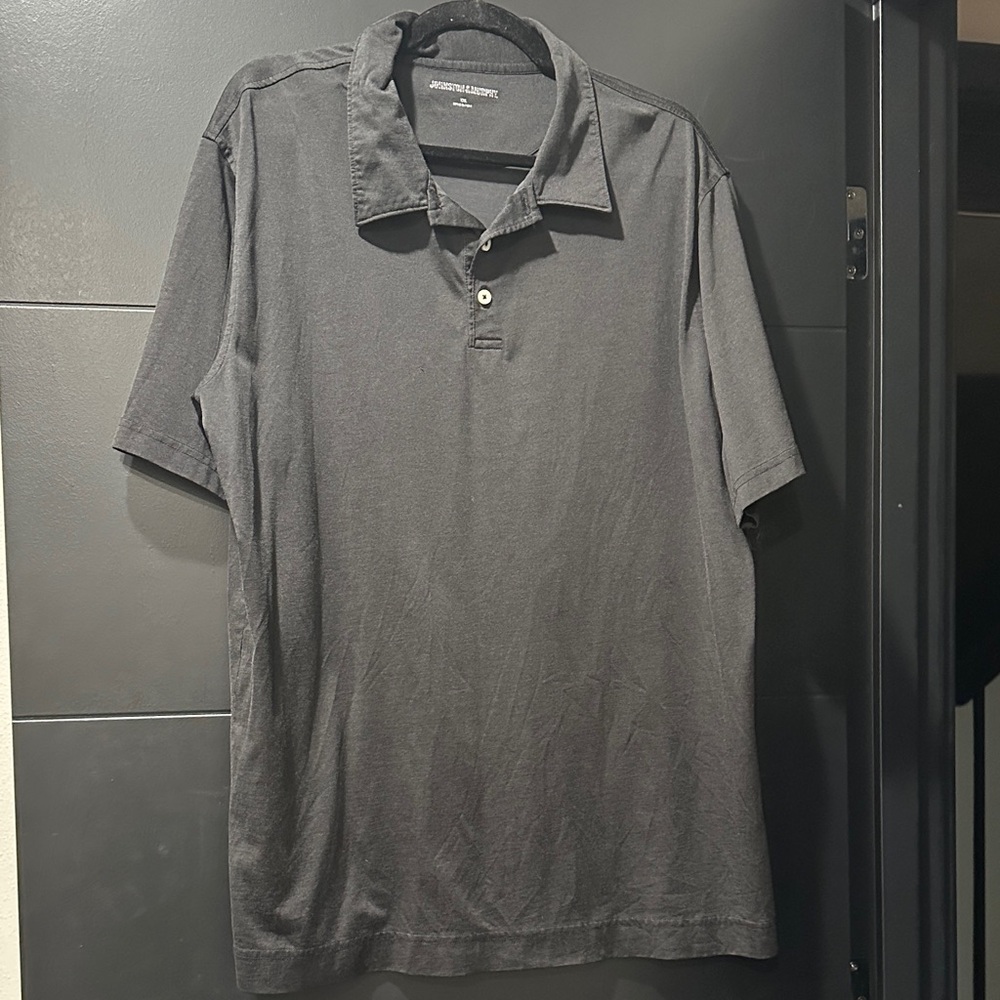 Johnston & Murphy Dark Gray Polo Shirt